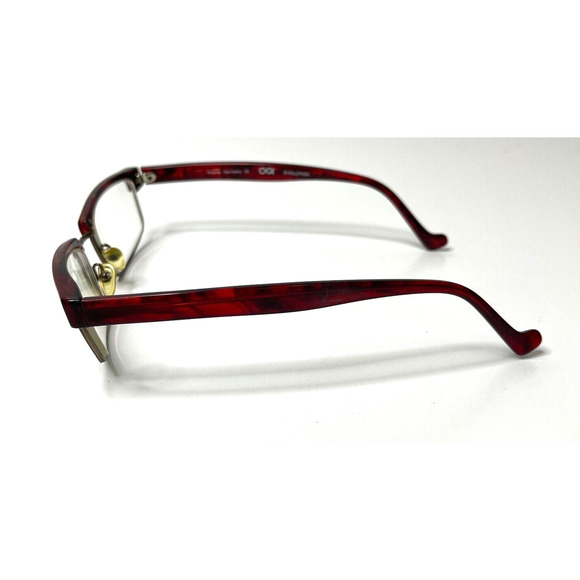 OGI Evolution Eyeglasses Frame Germany 9065/408 53-20-145 Marble Red Frame Only - Picture 5 of 9